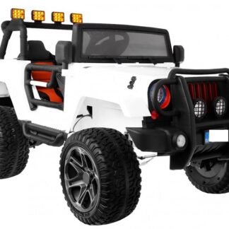 JEEP MONSTER 12V 4 MOTORES, 2 PLAZAS, BLANCO, RC, 1-7 AÑOS INDA534-RA-WXE1688